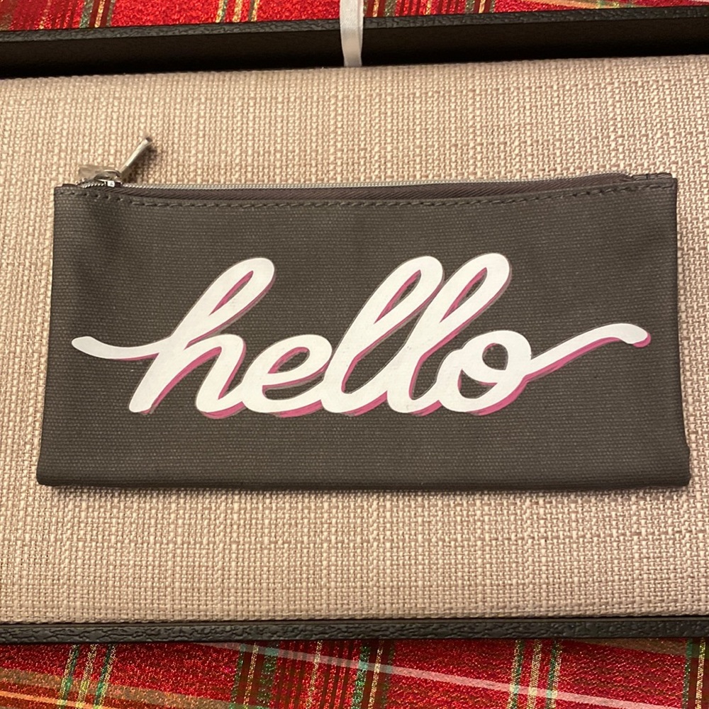 Silpada canvas make up bag. NWOT.